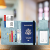 This passport wallet and passport book holder is made of super strong and durable polyester fabric, waterproof and stain resistant, lightweight material for easy carrying, strong zinc alloy zipper makes it more durable; Rfid passport wallet looks very attractive design, can be a great passport holder wallet choice for men, women, friends and family. BAGGA