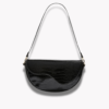 Niche Design Half-moon Textured Underarm Single Shoulder Saddle Bag