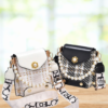 Fashion Women'S Crossbody Bag Girl'S Cute Princess Wallet Classic Shoulder Bag Summer Pearl Chain Phone Bag . BAGGA TOTE LEATHER BAG
