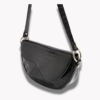 Niche Design Half-moon Textured Underarm Single Shoulder Saddle Bag